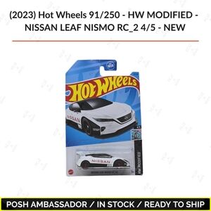 (2023) Hot Wheels 91/250 HW MODIFIED - NISSAN LEAF NISMO RC_2 4/5 - NEW